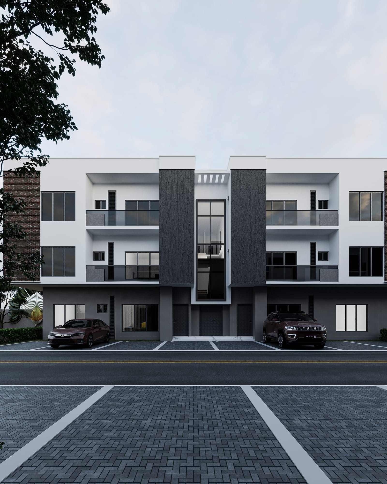 Architectural rendering of Citrine Luxury Apartments in Katampe Main, Abuja