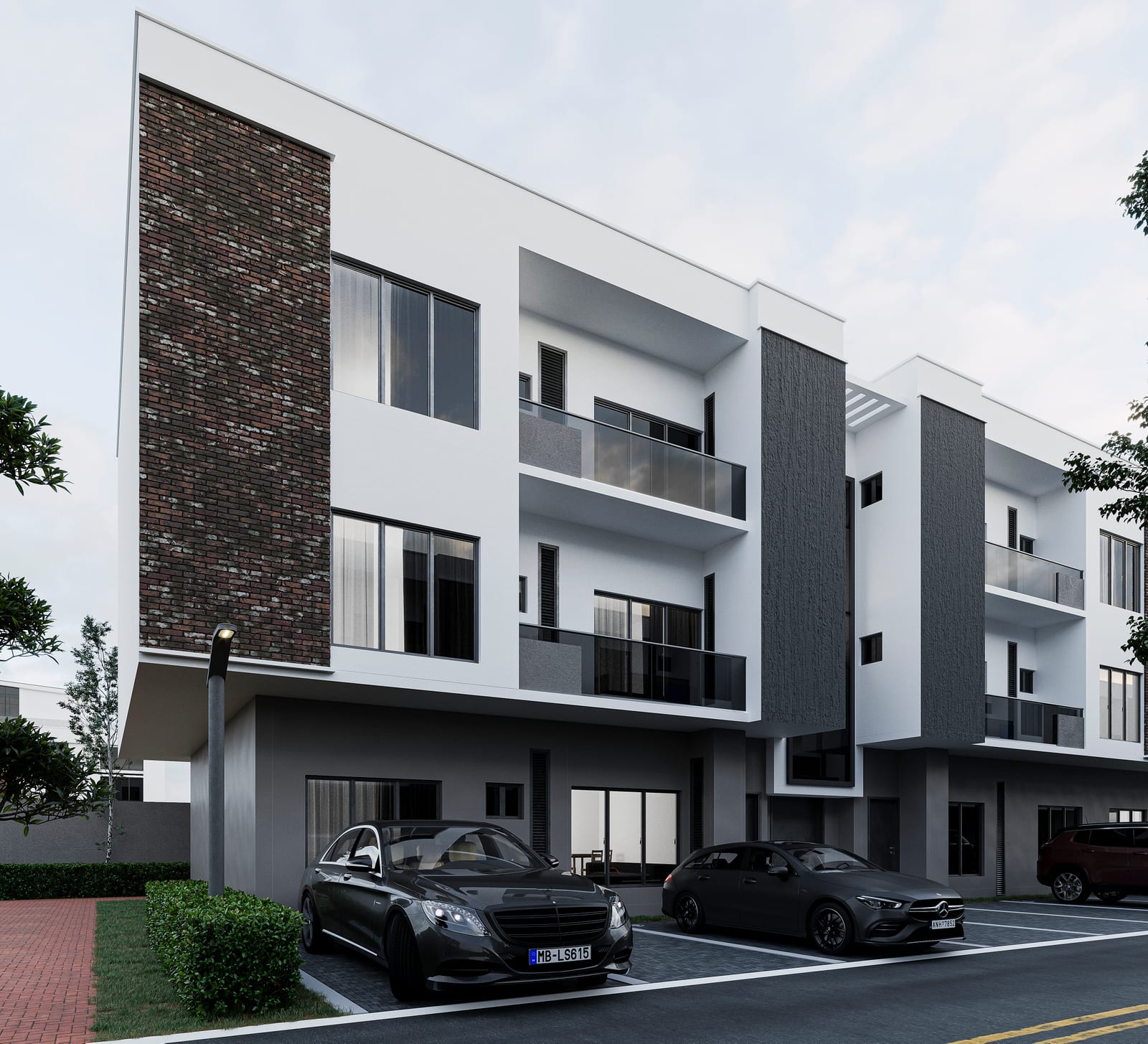 Architectural rendering of Citrine Luxury Apartments in Katampe Main, Abuja